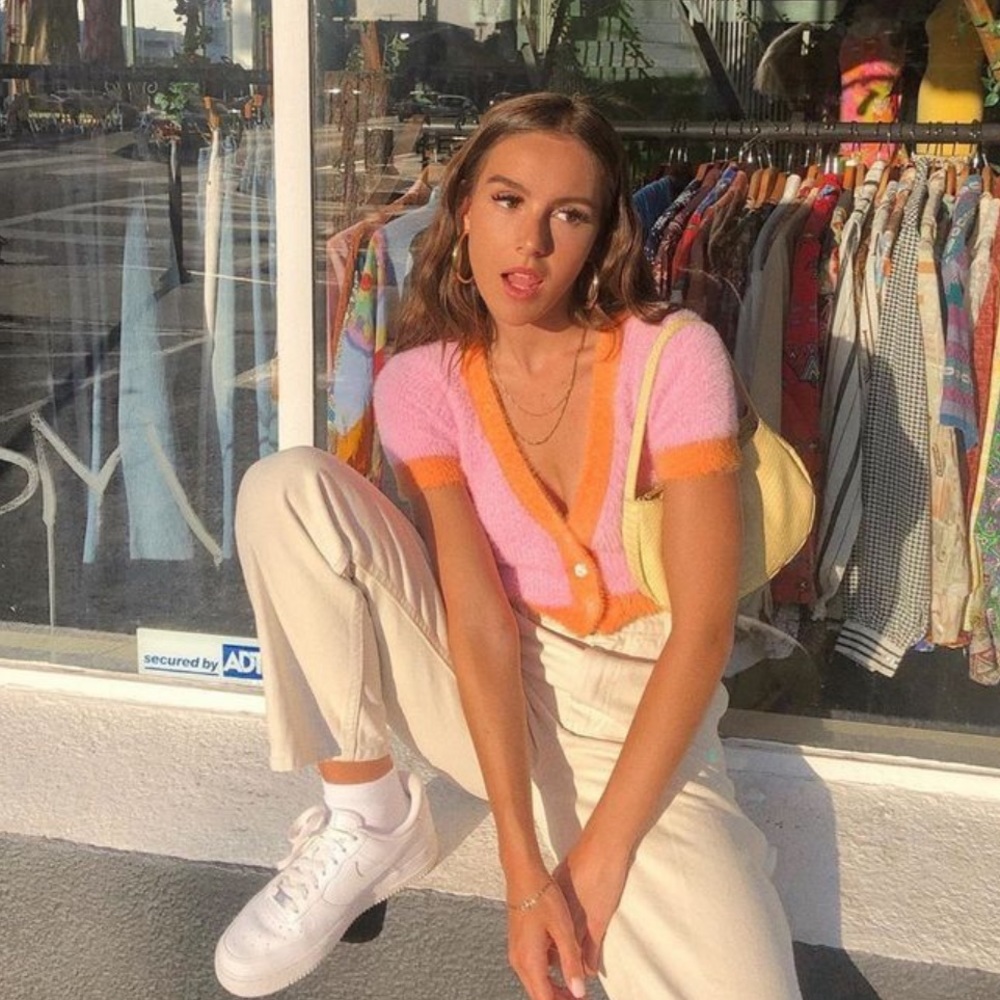 Knit button up